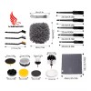 Kit 27pz Limpieza Coche Cepillo Esponja Almohadillas Pulidoras Automotriz Set