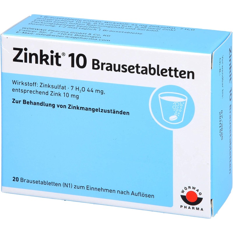 Zinkit 10 Effervescent Tablets, Pack of 20 Tablets