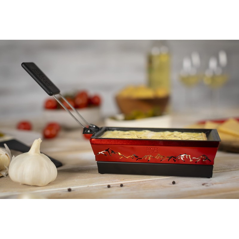 Kuhn Rikon 32172 Mini Raclette Set, Alpine Glow Red, Steel,