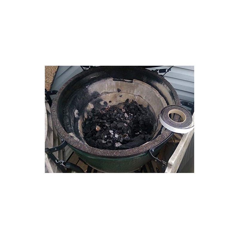Black Smoker Gasket 1" x 1/8" BBQ Smoker Gasket Seal