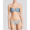 Zimmermann Porcelain Quilted Triangle Bikini Set Mismatched US 6-8,AU 2,UK