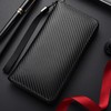 Carteras para Caballero con Cierre, Cartera Larga para Hombre RFID