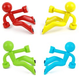 Hsthe Sea Pack of 4 Magnetic Key Man Hook Wall Key Holder for Any Metal Surface