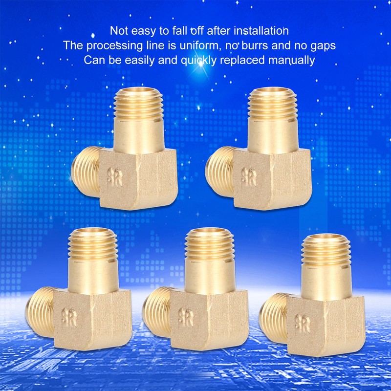 5Pcs Air Compressors Elbow Portable Mute Fitting Frequency Conversion Pneumatic