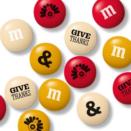 M&M’S WORLD Thanksgiving Chocolate Candies, 2lbs for Family Gatherings, Party Favors, Party Décor or Candy Bowls