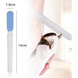 NIIIYTYB 3Pcs Dog Nail File Professional Metal Emery Boards for Dogs Cats Nail Grooming Tool for Smoothing Rough Edges Pet Filer for Large Small Breeds Puppies Toenails Safe Effective (Red)