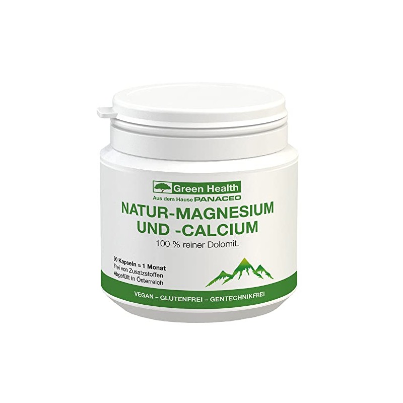 Green Health Natur-Magnesium und -Calcium 90 Kapseln