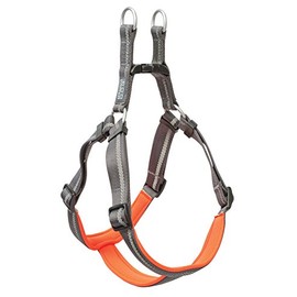 Terrain D.O.G. Reflective Dog Harness, Large, Dark Gray/Orange