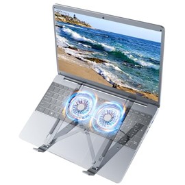 Naclud Adjustable Laptop Stand Ventilated Cooling Computer Notebook Stand Compatible with 10-15.6” Laptops