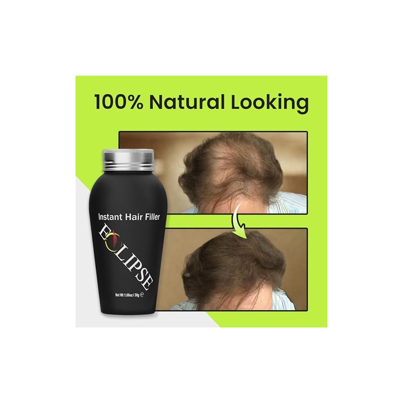 Eclipse Instant Hair Filler, Black, 30g