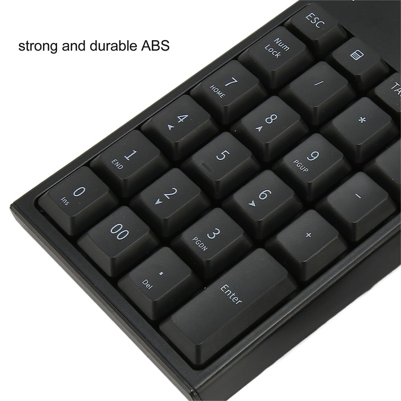 Wired Number Pad 23 Keys 5.9ft Cable USB Plug and