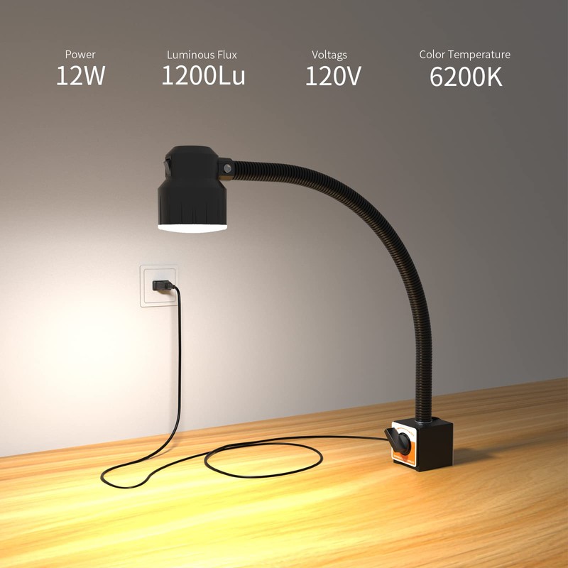 Led Magnetic Work Light 300mm Flexible Gooseneck lamp 500 Lumens