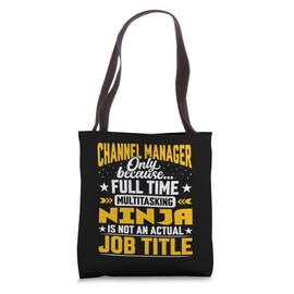 Channel Manager Job Title - Funny Channel Director CEO Tote Bag