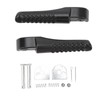 2Pcs Front Foot Peg Bracket Left And Right Black Footrest