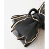 Vingtaine H7903-BLACK Organdy Ribbon Hair Claw for Adults, Women’s