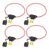 A ABSOPRO 4 Set DC 12V 18AWG ATC Inline Fuse