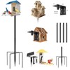 Proerr 79In Smart Bird Feeder Pole Mount Kit,Adjustable Bird House