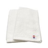 Imabari Towels, N Color, Face Towels, Off-White, Set of 2,