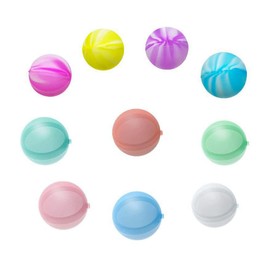 Tiardey 10PCS Reusable Magnetic Water Balloons Water Bomb Self-Sealing Quick Filling Summer Toy for Party Water Park Family Game
