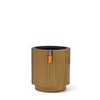 Capi Europe - Pot Cylinder Groove Black & Gold -