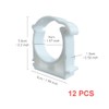 HLIWS 12PCS Inner Diameter 40mm,Plastic Water Pipe Fixed Clips,Tubing Clips,Universal