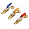 6PCS Refrigerant Angled Compact Ball Valve Fit for R410A R134A