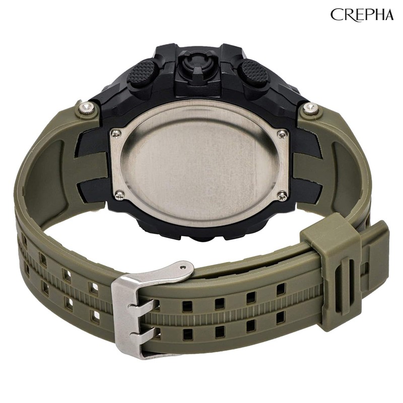 Clefer TED281 Men's Digital Watch, Waterproof, Stopwatch Function, Urethane Strap,