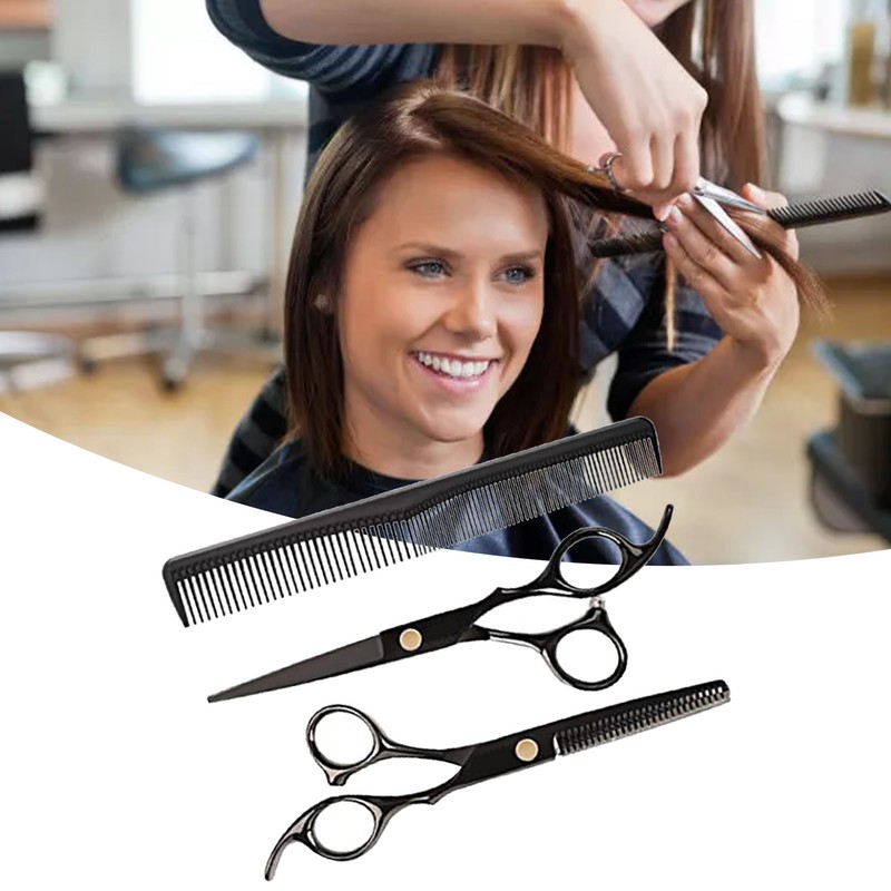 Hairdressing Shears Set Incisive Stainless Steel Professional Haircut Scissors Kit