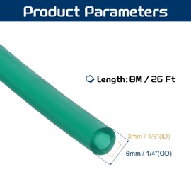 PATIKIL 26 ft (8 m) Natural Latex Hose, 1/8 Inch (3 mm) ID x 1/4 Inch (6 mm) OD Twin Rubber Hose for Sports, Fitness, Toys, High-Quality Natural Latex, Non-Slip, Fluorescent Blue