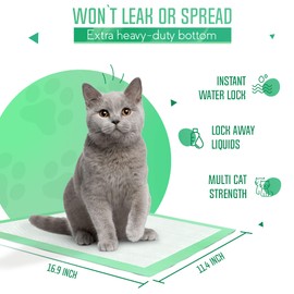 PETSWORLD Multi Cat Pad Refills for Cats Breeze Litter System, Ultra-Absorbent, Quick Dry - (100 Count, Fresh Scented)