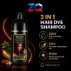 Shampoo Tinte Instantáneo Castaño Cubre Canas 100ml