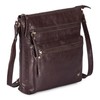 Wise Owl Accessories Real Leather Small Crossbody Handbags & Purses