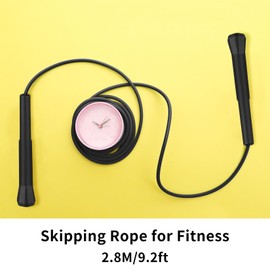 Pack of 2 Skipping Ropes Adult Fitness Skipping Rope Fitness Rope Skipping Rope 2.8 m Skipping Rope Adjustable Skipping Rope Speed Jump Rope for Fitness Exercises Training Workout Women Men