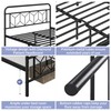 Yaheetech Metal Platform Bed Frame Mattress Foundation with Diamond Pattern