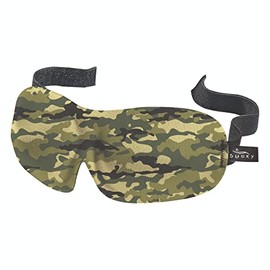 9.5" Green and Black 40 Blinks Camouflage Eye Mask