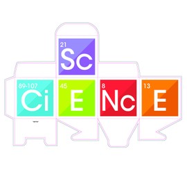 Fun Express Science Party Favor Boxes for Birthday (1 dozen) Party Supplies &n Decorations, Paper Boxes for Birthday Favors