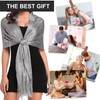 Wisebom Sparkling Metallic Shawl and Wrap - Women's Shimmer Shawl