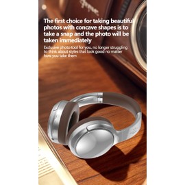 Metal Bluetooth 5.3 Headphones Over-Ear, High Res Audio Foldable Lightweight Wireless Headphones with Microphone, Comfortable Protein Ear Pads, 15H Playtime for Home Office Mobile PC and more (brown)