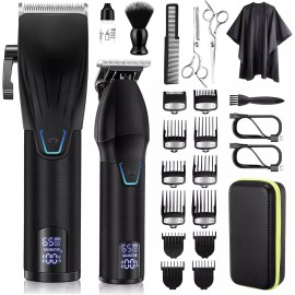 Karrte Professional Hair Clippers and Trimmer Kit for Men, Barber Clipper Set Co