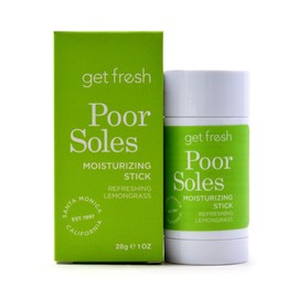 Get Fresh Poor Soles - Deeply Moisturizing Stick for Feet, Knees, and Elbows to Heal and Soften Dry Skin, with Shea Butter, Avocado Oil, and Lemongrass, 28g