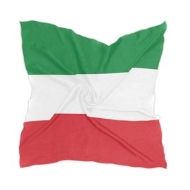 PMAIHNAS Italian Flag Silk Scarf Head Hair Wraps Bandana Square Satin Head Scarf for Women