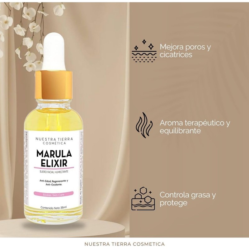 Marula Elixir Humectante Anti-edad Regenerante y Anti Manchas