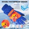 Century Star Kids Waterproof Gloves Snow Gloves Warm Winter Gloves