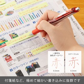 Pentel EnerGel Ink Ballpoint Pen, Red