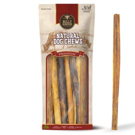 Bully Bunches Premium Beef Collagen Chews for Dogs – All-Natural, Long-Lasting Dental Treats, Protein-Rich, Grain-Free, Healthy Digestive Support for Dogs (12 Inch, 10 Pack)