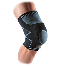 McDavid Custom Recovery Cold Pack elastische Knie Sleeve Kompressions mit wiederverwendbar Ice Packungen zu reduzieren Schwellungen, schwarz, X-Large