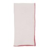 Occasion Gallery Red Stonewashed Stitch Border Woven Fine Dining Cloth