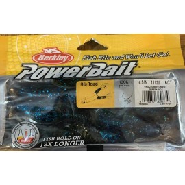 Berkley PowerBait #PBBRT4-OCC 4.5" Rib Toad Okochobee Craw-1pk of 6pcs-SHIP 24HR
