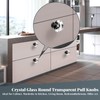 OctinPris 6pcs 30mm Crystal Glass Knobs Door Drawer Wardrobe Pull