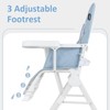 INFANS Baby High Chair, Quick Folding Portable Highchair for Babies